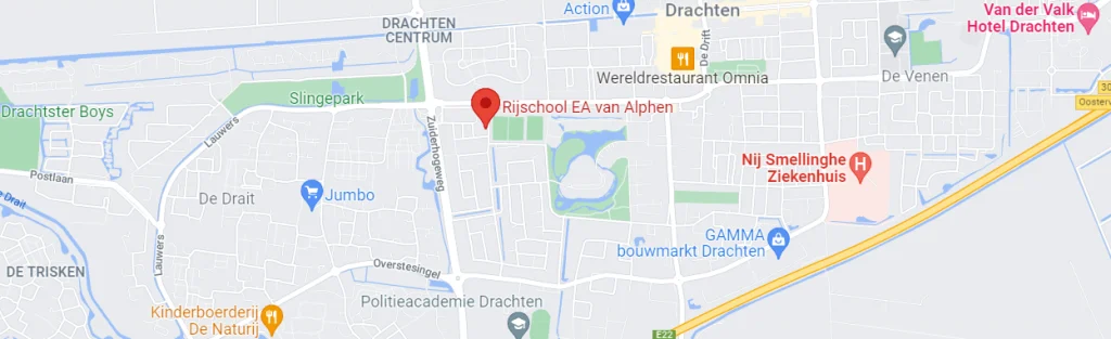 Locatie Autorijschool, rijschool, rijbewijs, rijden, autorijden, rijbewijs b, Drachten, Ureterp, Boornbergum, Opeinde